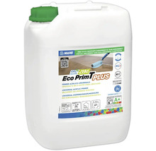 Mapei Universal-Dispersionsgrundierung Eco Prim T Plus in einem weißen Kanister mit grünem Deckel.