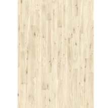 Schiffsboden Parkett in Eiche hell mit markanter Maserung und Astanteil.