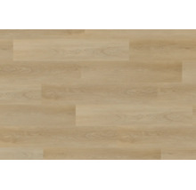 Laminatboden in heller Holzoptik mit natürlicher Maserung.
