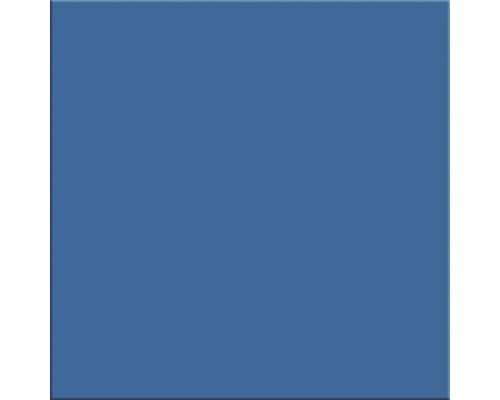 Quadratische Fliese in Blau.