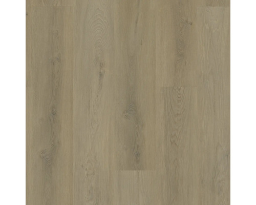 Laminatfußboden in Eichenoptik mit natürlicher Holzmaserung und Ästen.