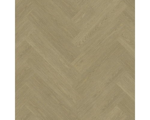 Laminatboden in Holzoptik mit Fischgrätenmuster