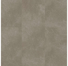 Bodenbelag in Steinoptik mit matter Oberfläche und dezenter Maserung in Graubeige.