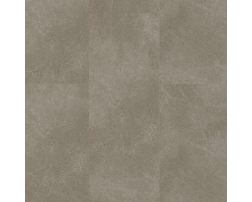 Bodenbelag in Steinoptik mit matter Oberfläche und dezenter Maserung in Graubeige.