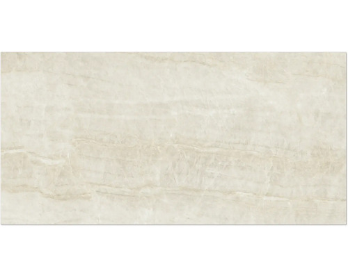 Feinsteinzeugfliese mit Natursteinoptik in Beige, strukturierte Oberfläche.