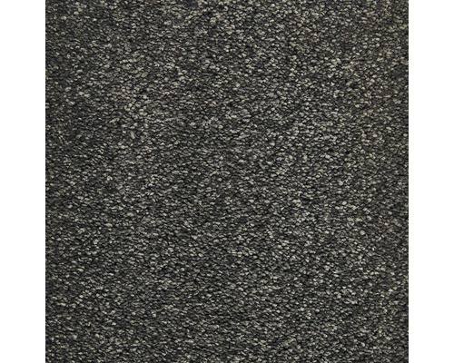 Strukturierter Teppichboden mit melierter Textur in Dunkelgrau.