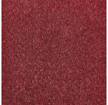 Roter Teppichboden mit kurzfloriger Textur.