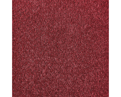 Roter Teppichboden mit kurzfloriger Textur.