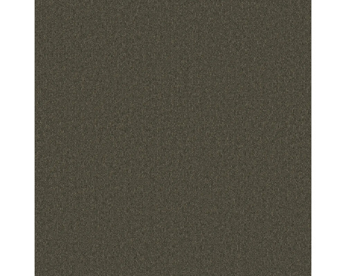 Dunkelbraune Teppichfliese mit feiner Rippenstruktur aus Textil.