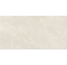 Feinsteinzeugfliese in Beige mit Steinoptik und dezenter Marmorierung.
