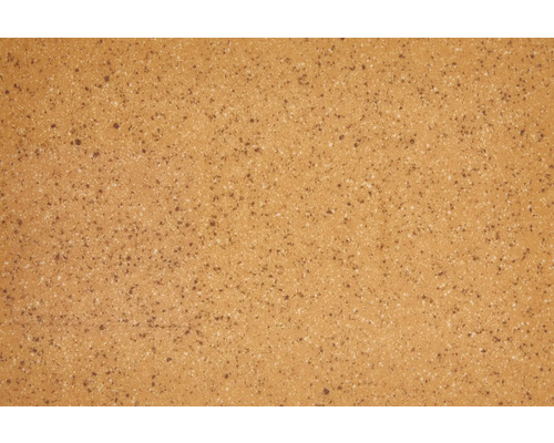 Nahaufnahme einer gesprenkelten Laminatoberfläche mit hellen und dunkelbraunen Punkten.