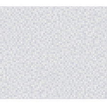 Tapete mit einem Muster aus kleinen quadratischen Mosaikfliesen.