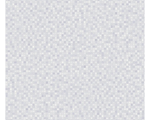 Tapete mit einem Muster aus kleinen quadratischen Mosaikfliesen.