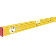 Gelbe Stabila Wasserwaage Typ 80 AS, Länge 60 Zentimeter, mit einer Horizontal-Libelle und einer Vertikal-Libelle aus Aluminium.