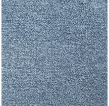 Nahaufnahme der Struktur eines blauen Teppichbodens.