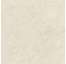 Feinsteinzeugfliese mit Marmor-Optik und feiner Maserung in Beige.