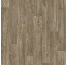 Laminatboden oder Vinylboden in Holzoptik mit Eichenmuster und sichtbarer Maserung.