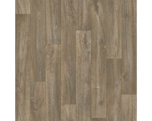Laminatboden oder Vinylboden in Holzoptik mit Eichenmuster und sichtbarer Maserung.