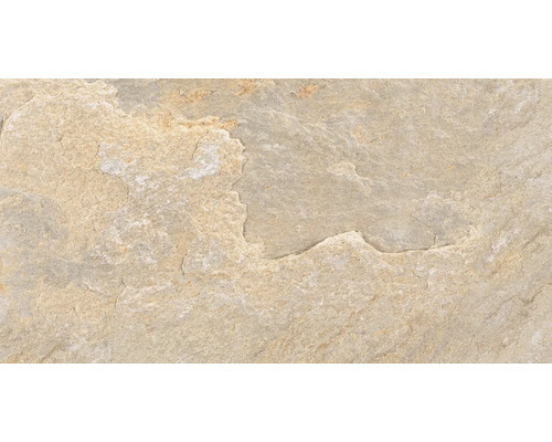 Naturstein mit strukturierter Oberfläche in Beige und Grau