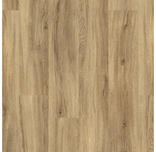 Laminatboden mit naturgetreuer Eichenholz-Optik und Maserung.