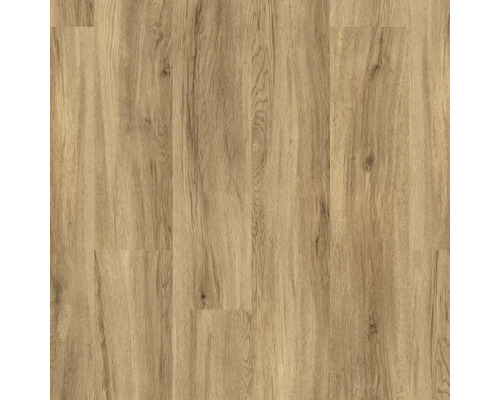 Laminatboden mit naturgetreuer Eichenholz-Optik und Maserung.