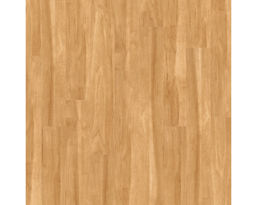Laminatboden in heller Holzoptik mit natürlicher Maserung und Dielenstruktur.