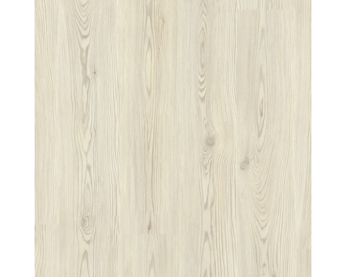 Laminatboden in heller Holzoptik mit feiner Maserung und natürlichen Astlöchern.