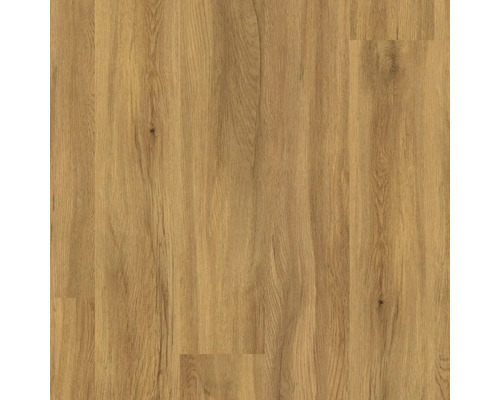 Laminatboden in Eichenoptik mit natürlicher Holzmaserung und sichtbaren Astlöchern.