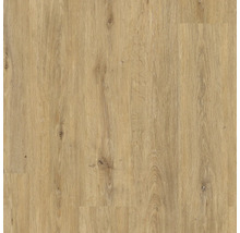 Laminatboden in Eichenoptik mit authentischer Holzmaserung und sichtbaren Astlöchern.