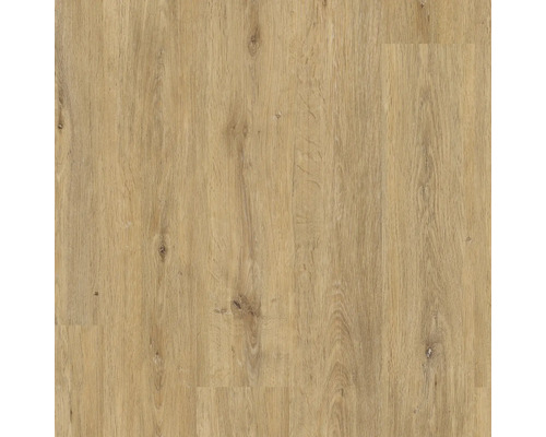 Laminatboden in Eichenoptik mit authentischer Holzmaserung und sichtbaren Astlöchern.