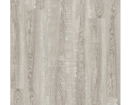 Laminatboden in Holzoptik mit rustikaler Maserung und Landhausdielen-Struktur.