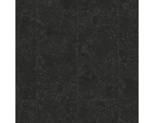Bodenbelag in dunkler Steinoptik, Schiefer-Design, Fliesenformat.