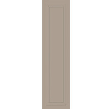 Küchenfront mit klassischem Rahmendesign und feiner Profilfräsung für Schränke.