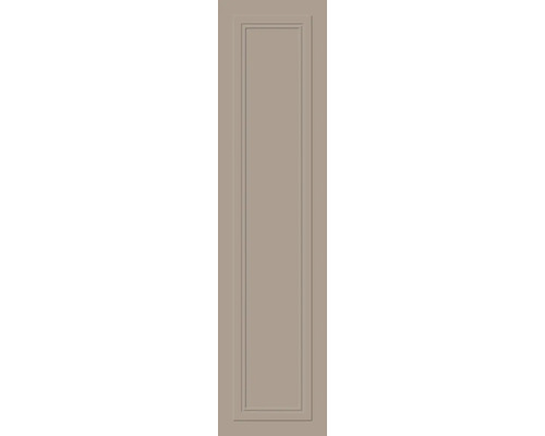 Küchenfront mit klassischem Rahmendesign und feiner Profilfräsung für Schränke.