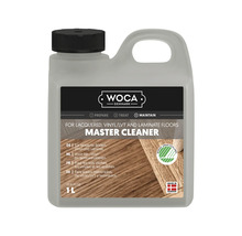 WOCA Master Cleaner Reinigungsmittel für lackierte Böden, Vinyl und Laminat, 1 Liter, umweltfreundlich und in Dänemark hergestellt.