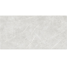 Feinsteinzeugfliese mit Marmor-Optik und feiner Maserung.