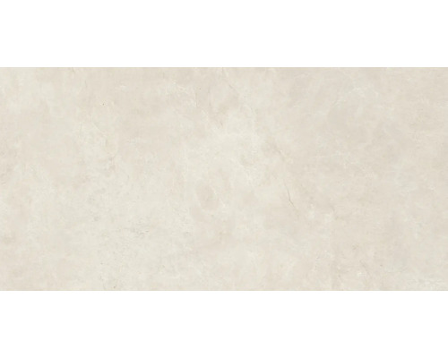 Feinsteinzeugfliese in Marmoroptik, beige.