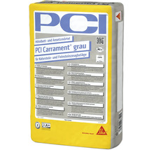 PCI Carrament Mittelbettmörtel und Ansetzmörtel für Natursteinbeläge und Feinsteinzeugbeläge, PCI Logo, Sika Logo