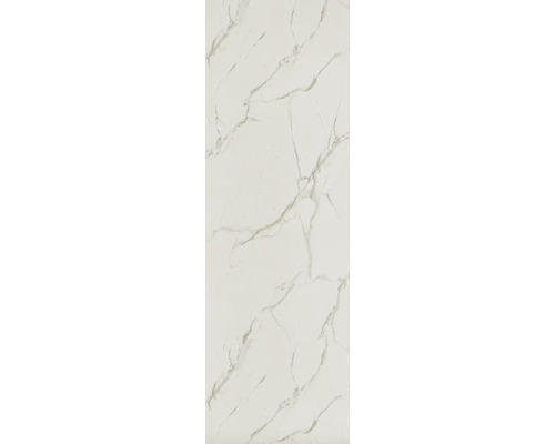 Fliese in Marmoroptik mit feiner Maserung für Boden und Wand.