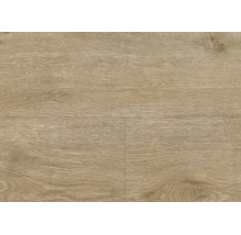 Laminatboden mit natürlicher Eichenholzoptik und strukturierter Holzmaserung als Bodenbelag für den Wohnbereich