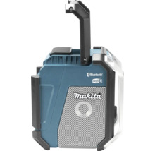 Makita Baustellenradio mit Bluetooth, DAB plus, Makita Logo und Tragegriff.