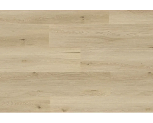 Laminatboden mit natürlicher Eichenholzoptik und erkennbarer Holzmaserung als verlegter Bodenbelag