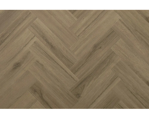 Vinylboden in Fischgrätoptik mit detailreicher Holzmaserung als Bodenbelag.