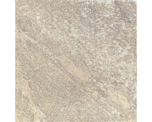 Quadratische Bodenfliese mit natürlicher Steinoptik und strukturierter Oberfläche