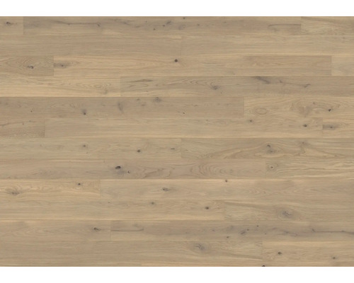 Laminatboden mit naturgetreuer Eichenholzoptik und ausgepragter Maserung sowie Astern
