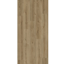 Laminatboden mit Eichenholzoptik und strukturierter Holzmaserung als Bodenbelag für Innenräume.
