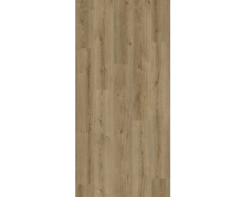 Laminatboden mit Eichenholzoptik und strukturierter Holzmaserung als Bodenbelag für Innenräume.