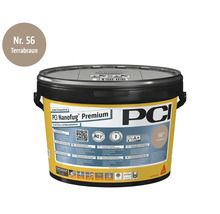 Eimer PCI Nanofug Premium Flexfugenmörtel für Fliesen und Natursteine in Terrabraun