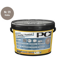 PCI Nanofug Premium Flexfugenmörtel in der Farbe Mokka, ein flexibler Fugenmörtel für alle Fliesen und Natursteine im Eimer.