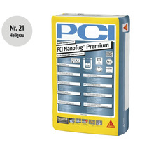 PCI Nanofug Premium Flexfugenmörtel in Hellgrau für alle Fliesen und Natursteine 15 Kilogramm Sack